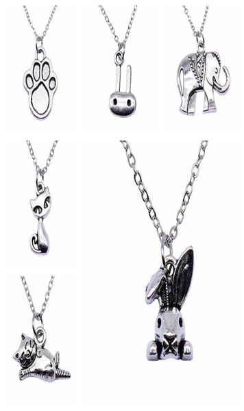 

gift for wedding 1pcs animal charms women necklace 405cm choker necklace2256250, Silver