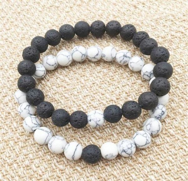 

men natural lava rock beads chakra bracelet healing energy stone meditation mala bracelet fashion essential oil diffuser jewelry f4460092, Red;brown