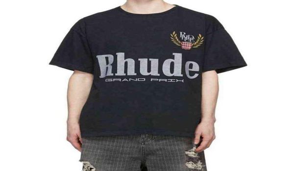 

gaojie chaopai american grand prix lettered printed men039s casual round neck cotton short sleeve tshirt1138233, White;black