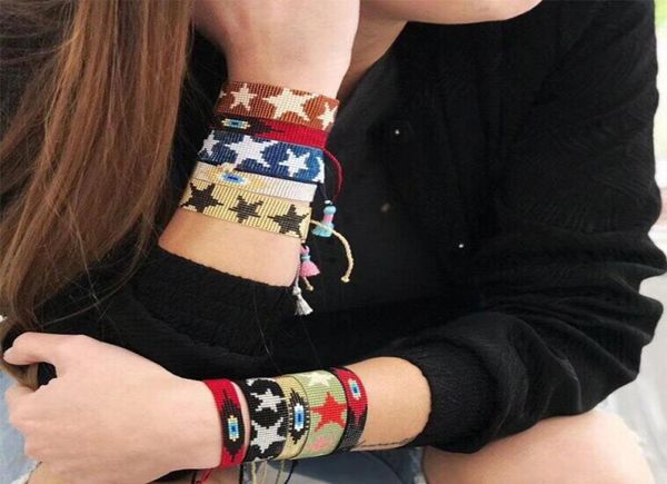 

shinus boho miyuki star bracelet whole friendship jewelry delicas pulseras mujer moda gold miyuki bracelet women handwork4129478, Golden;silver