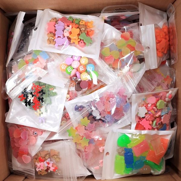 

nail art decorations multi korean acrylic resin charms 3d cartoon candybear diy kawaii accessories supplies press on nails 230712, Silver;gold