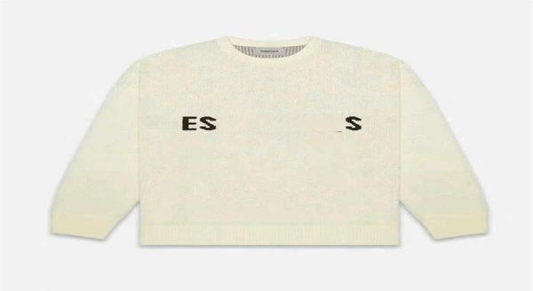

double thread 2023 fashion hoodie relaxed crew neck hoody knitwear knitted sweaters for women m6ze8643057, Black