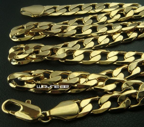 

heavy men039s solid 18k gold filled necklace chain 60cm length 60g n2684856464, Silver
