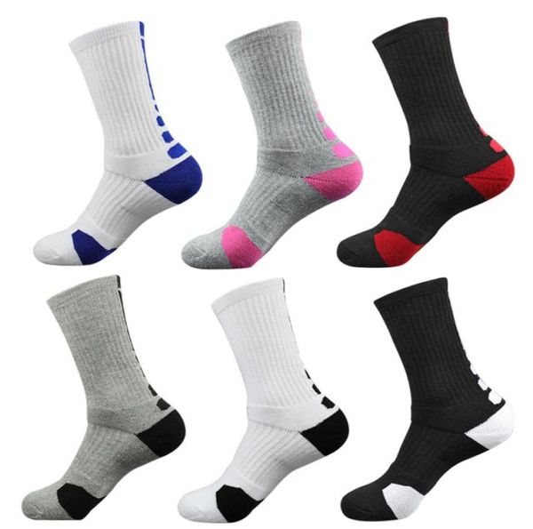 

2017 pure cotton brand sports elite stripe long coolmax male compression compression thick bottom towel socks9750305, Black