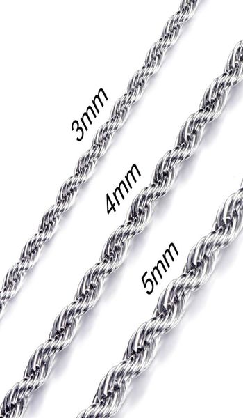 

ed chain necklace mens stainless steel fashion necklaces link chain for jewelry long necklace gifts for women accessories6554481, Silver