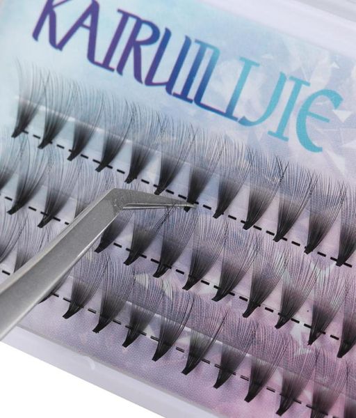 

false eyelashes 60 cluster box 10d 20d natural long semipermanent extension premade volume fan c curl knottedknot5282603