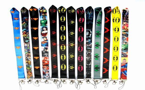 

lot justice league injustice for all mixed phone lanyard keys id neck straps dc cartton lanyard neck strap3569589, Black