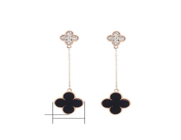 

new products ladies fashion fashion pendants fourleaf clover earrings alloy exquisite ear jewelry accessories gift party3660215, Golden