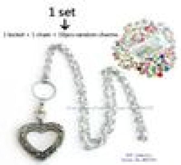 

1 lot antique mahogany pendant peach heart shape living floating memory locket necklace chain about 70cm other part 3cm2794775, Silver