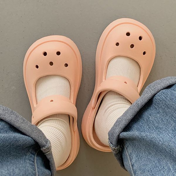 

sandals women's sandals hole shoes women's beach shoes eva light sandals family slippers outdoor summer sports shoes anti slip sho, Black
