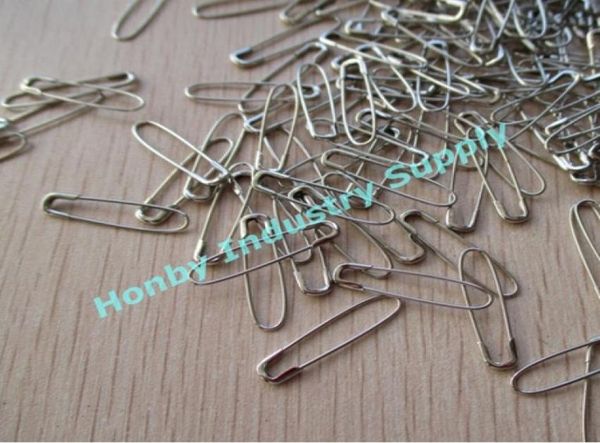 

pack of 2000 u shaped 22mm nickelsilver french coiless safety pins good for hanging garment tags1161977, Silver
