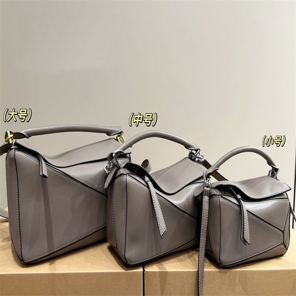 

luxury tote bag designer bag shoulder bags women handbags puzzle geometric fashion lady crossbody bag contrast color patchwork wallet letter