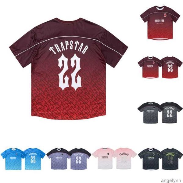 

football tees mens trapstar jersey summer casual t shirt loose quick short sleeve underlay men wonmen t-shirt 7vtn, White;black