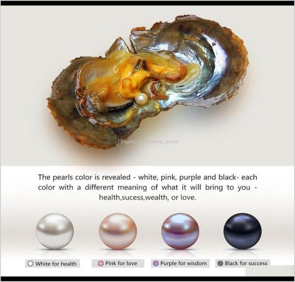 

loose beads jewelry drop delivery 2021 fancy whole round akoya pearl oyster white pink purple black 67mm party favor vacuum pa5995832