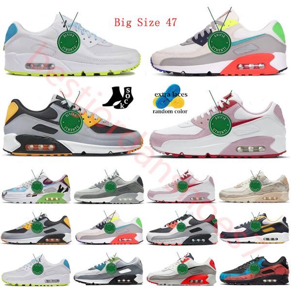 

running shoes 90 max triple black white be true rose pink hyper turquoise pn dust orange volt laser blue midnight navy men women trainer spo