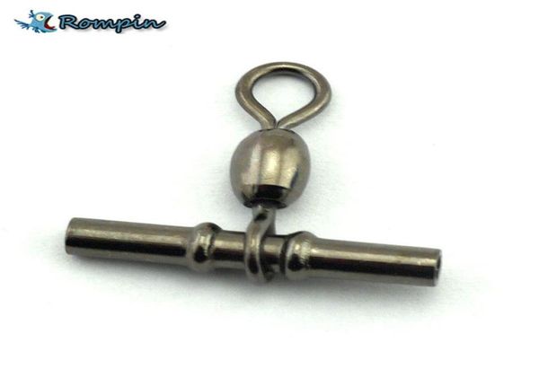 

rompin 10pcslot barrel swivel crossline brass head and tuoe fishing tackle fishing swivel connector fishing accessory1023911