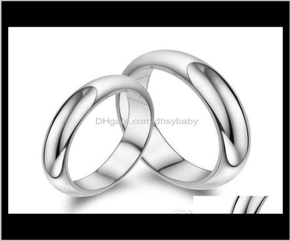 

drop delivery 2021 fashion ture 925 pure sterling wedding couple rings man and momen luxury styles sier ring jewelry model nodot r2125926, Silver