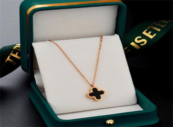 

four leaf clover necklace designer jewelry set pendant necklaces bracelet stud earring gold silver mother of pearl green flower ne1927134