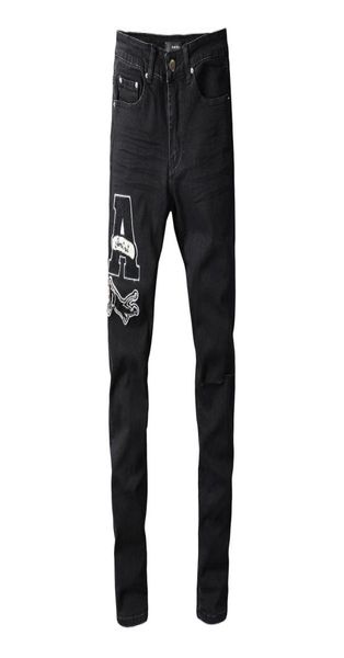 

20ss mens designer jeans distressed ripped biker slim fit motorcycle denim for men s fashion jean mans pants pour homm9760203, Blue