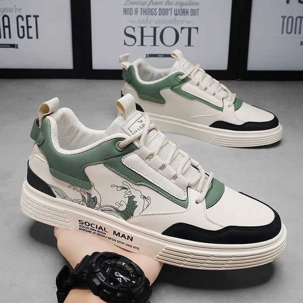 

2023 mens comfortable sneakers board trainers man fashion casual walking shoes big size 39-47