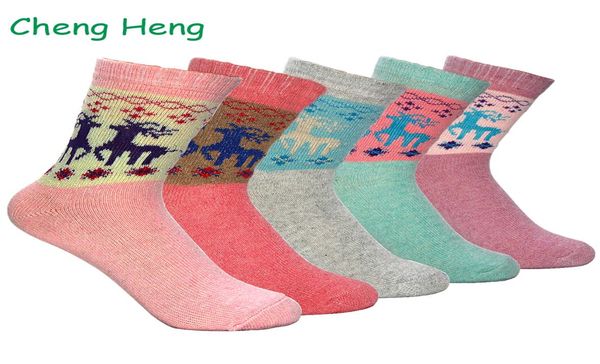 

fashion womens new wool socks spring winter thick warm christmas festival theme deers pattern sweet style soft meias sock7181594, Black;white