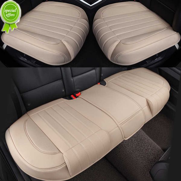 

new 3d pu leather car seat covers auto seat cushion mat breathable car front rear back seat cover universal car accessories