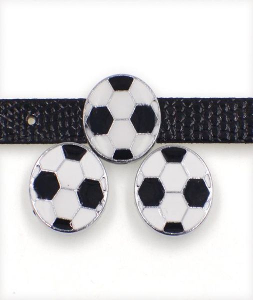 

whole football soccer zinc alloy 10mm slider charms diy accessories fit 10mm pet collar wristband sl4971670045, Bronze;silver