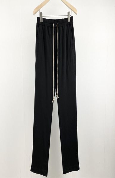 

rick black crotch thin pants men039s spring and summer ro style owens basic high street straight loose pants streetwear6567732