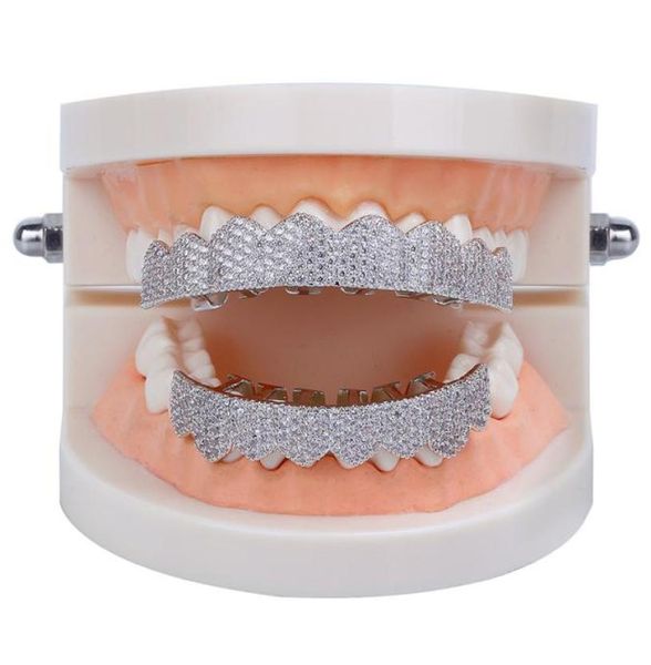 

hip hop jewelry mens diamond grillz teeth personality charms gold iced out grills fashion rapper men fashion accessories7656983, Black