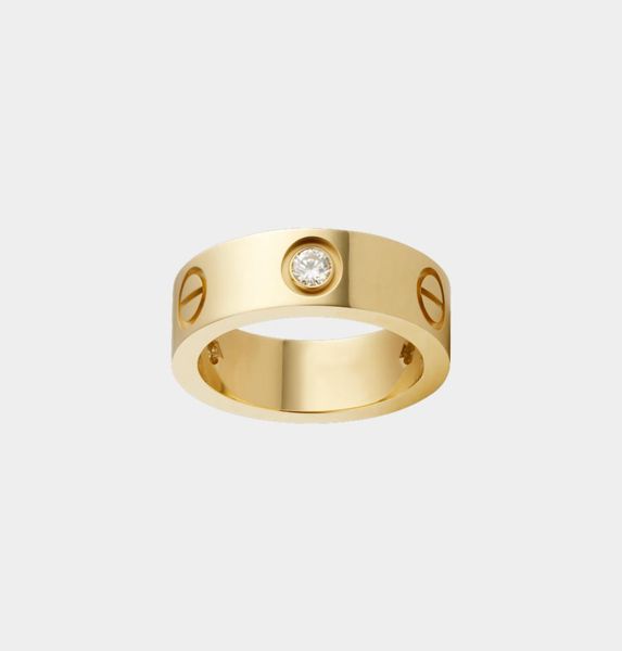 

love screw ring luxury designer jewelry for women diamond rings titanium steel alloy goldplated classic fashion accessories never4635170, Silver