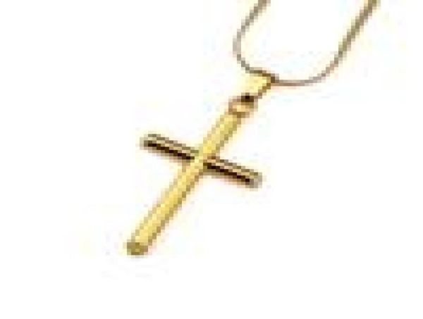 

mens gold silver charm cross pendant necklace hip hop jewelry fashion stainless steel chain jesus necklaces for men women2235475