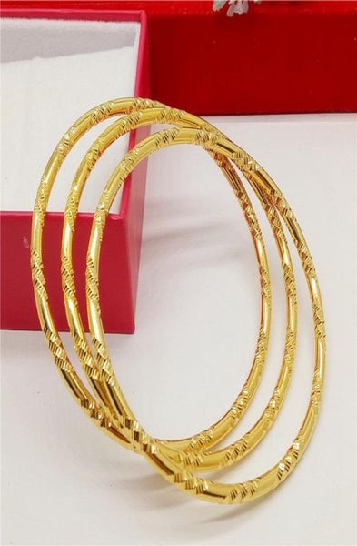 

35mm wide unopenable bangle 18k yellow gold filled classic womens bracelet jewelry gift8314778, Black