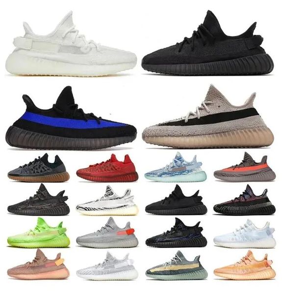 

2023 new women mens yz 350 running shoes salt slate black onyx bone dazzling blue v2 carbon beluga reflective yeezylies yezzylies sports 350