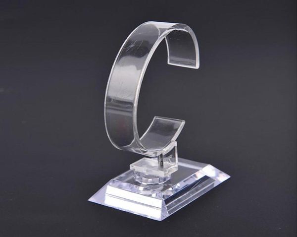 

fashion new clear acrylic platic bracelet watch display rack bangle wristband holder stand organizer show stand holder jewelry dis8982053, Black