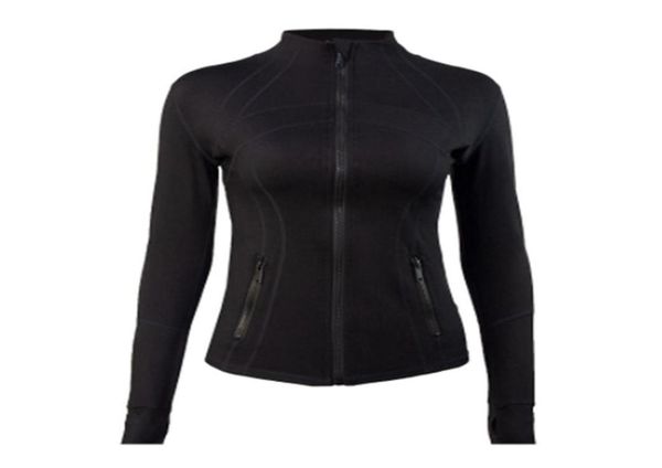 

yoga jacket women define workout sport coat fitness jacket sports quick dry activewear solid zip up sweatshirt sportwear 2022 sell6569693