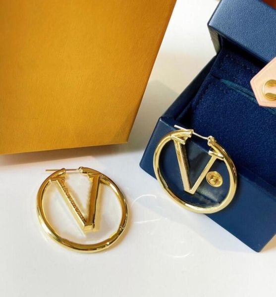 

women charm hoop earrings luxury 18k gold ear studs lady nice christmas gifts paris jewelry accessories5341645, Golden;silver