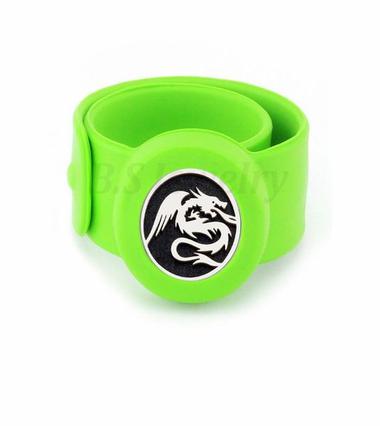 

dragon2 kids adjustable mosquito repellent bracelet essential oil diffuser perfume children silicone bracelet1821846, Silver