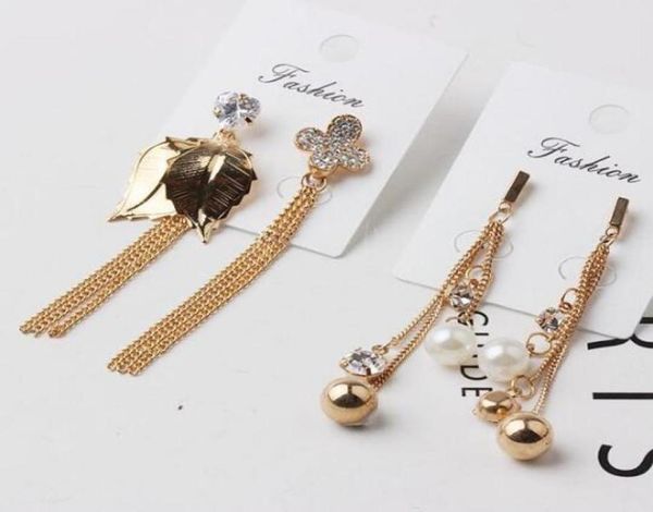 

10pairslot mix style crystal fashion earring stud nail for craft jewelry gift pa025769509, Golden;silver