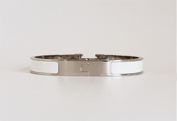

designer design bangle stainless steel sliver love buckle bracelet fashion jewelry men and women bracelets2628005, Black