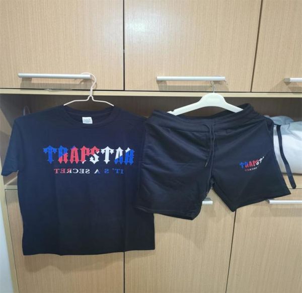 

summer limited men039s t shirt short sleeve outfit chenille discovery tracksuit black cotton print london streetwear x4704575, White;black