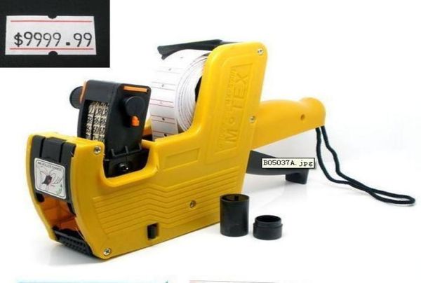 

mx5500 eos 8 digits tag label gun with green black labels for ring bracelet bangle pendant9053409