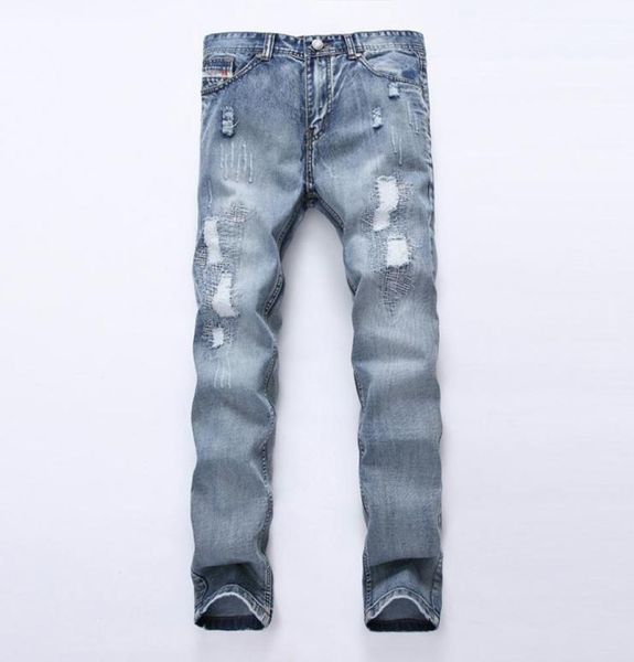 

men039s jeans ripped hiphop men trousers street skinny denim pants fashion casual dropship for male5084049, Blue