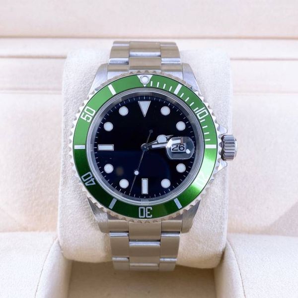 

Green dial mens watch diving 40mm automatic 2813 machine 904L stainless steel sapphire mirror luminous waterproof Montre De Luxe watches Auto Date Wristwatches