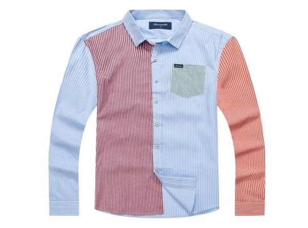 

men039s casual shirts 2021 faconnable classic striped male blouse trendy camisa masculina homme men fashion mxxl4995799, White;black