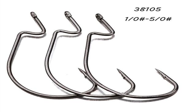 

200pcs lot 5 sizes 1 05 0 38105 worm hook high carbon steel barbed fishing hooks fishhooks pesca tackle accessories a043273w6476110