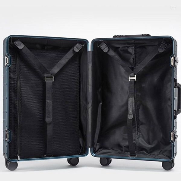 

suitcases travel tale aluminum suit 24" spinner 20" business luggage trolley on wheel