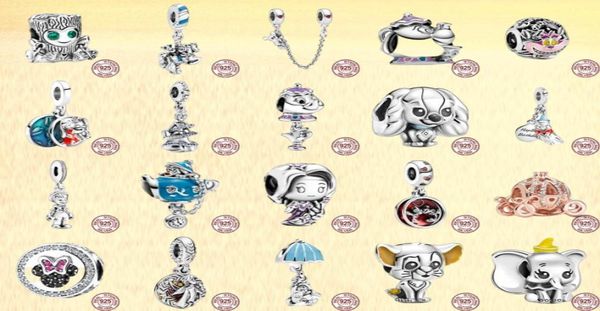 

2022 100% 925 sterling silver beads little cute elephant dangle charm fit bracelet silver 925 jewelry for women8872468, Bronze;silver