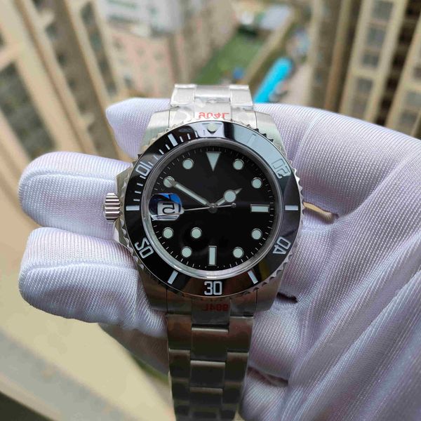 

5 star super watch factory v5 version 3 color 2813 automatic movement wristwatch black 40mm ceramic bezel sapphire glass diving men watches, Slivery;golden