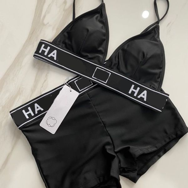 

designer bathing suits summer luxury letter print women swimsuit fashion polyester swimwear tankinis swim suit sandy sandy beach tipsy party, White;black