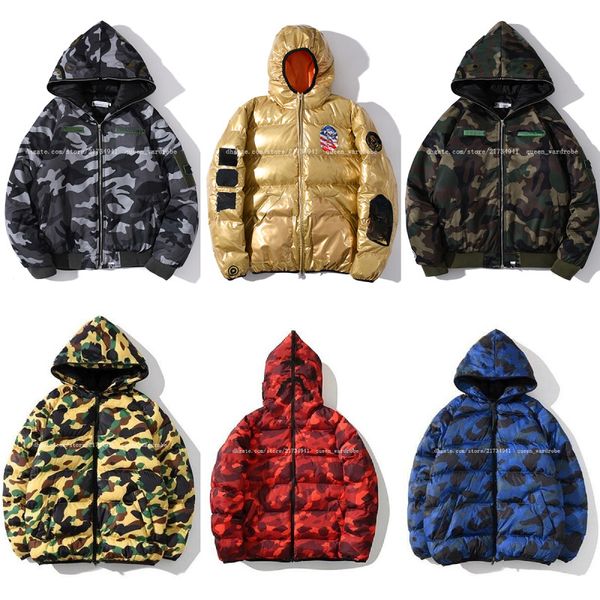 

mens jackets designer jacket autumn puffer down jacket a bathing ape men hoodies designer zip up hoodie mens streetwear jackets men cotton-p, Black;brown